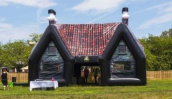 There’s a portable, inflatable Irish pub