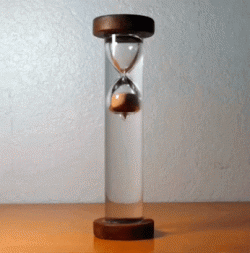 Floating hourglass