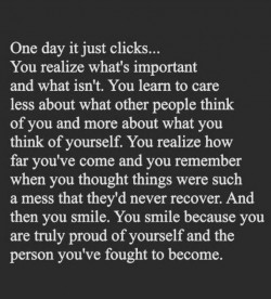 Nearly there thanks to some people who were so good at pretending they cared and had me fooled.  ...