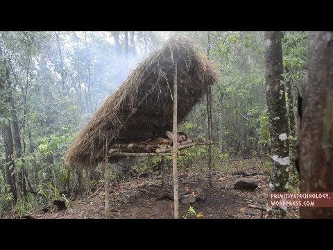 Primitive Technology: Bed Shed – YouTube