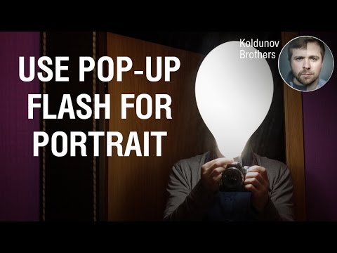 Simple diffuser for pop-up flash in portrait photography – YouTube