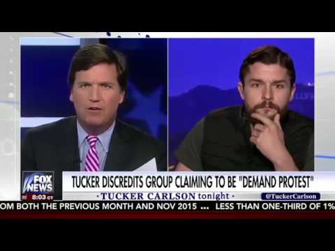 Tucker Carlson EXPOSES & DISCREDITS Demand Protest Leader Dom Tullipso Paying Protesters Hoax – YouTube