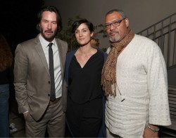 Neo, Trinity and Morpheus reunited at the ‘John Wick: Chapter 2’ premiere