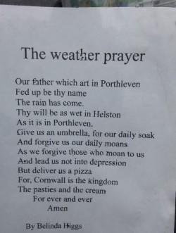 Weather prayer