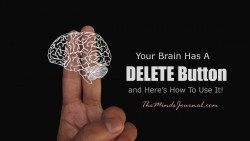 Your Brain Has A DELETE Button And Here’s How To Use It! – The Minds Journal