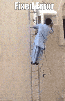 Can you hold the bottom of the ladder? ….