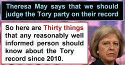 30 things you should know about the Tory record