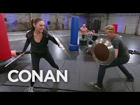 Conan Works Out With Wonder Woman Gal Gadot  – CONAN on TBS – YouTube