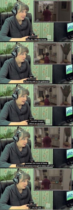 Middle aged woman plays GTA5 for the first time