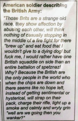 I think this describes British culture pretty well :)