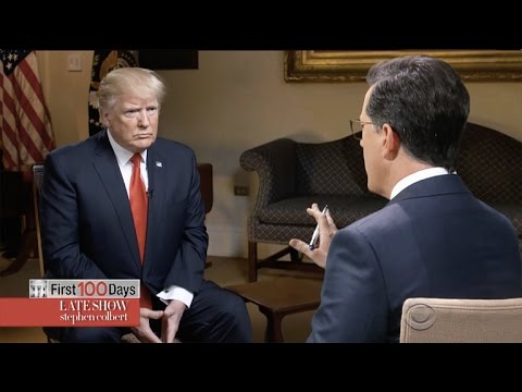 Stephen Colbert Goes One-On-One With Trump – YouTube