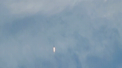 Sonic boom created by a rocket