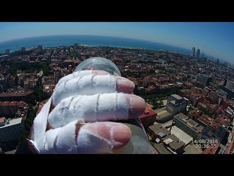the french spiderman climb Sky Melia Barcelona – YouTube