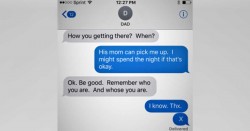 Son sends coded message to dad – he immediately comes to his aid. Can your family use this?