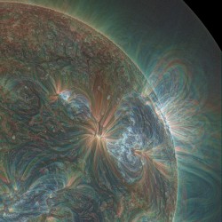 The sun viewed through a UV filter