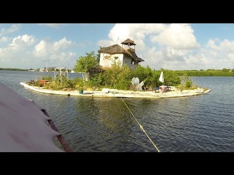 An Island made from plastic bottles by Richart Sowa – YouTube