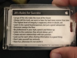 When a guy was hired by Apple in 2004, these “rules for success” were attached to th ...