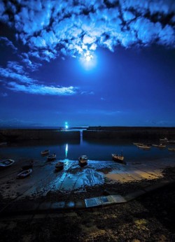 Mousehole in Moonlight