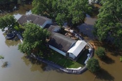 Texas Man Uses Massive Inflatable Dam to Save House