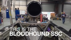 Bloodhound supersonic car team preparing for 1,000mph land speed record bid tests at Newquay  ...