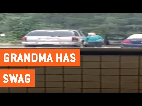 Grandma Dancing In Parking Lot | Dancing By Myself – YouTube