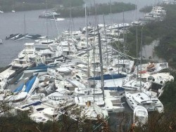 Hurricane Irma destroys hundreds of yachts in the BVI