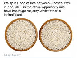 But the rice grains in the 52% are thicker