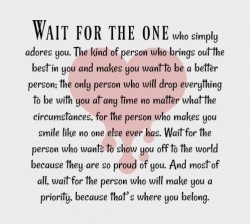 And you’ll die waiting