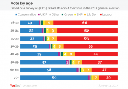 YouGov | 
How Britain voted at the 2017 general election