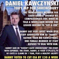 entitled Tory scum