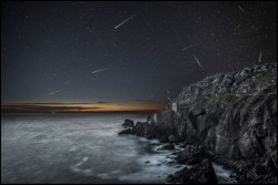 Meteors over Bottalack Crown Engine houses