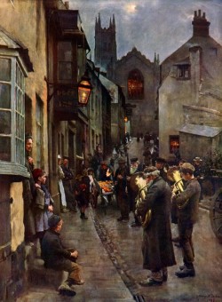 Christmas Eve by Stanhope Forbes 
The Dock Inn , Penzance .
Nadelik Lowen …Happy Christmas