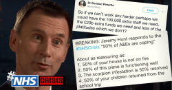 Doctors up and down Britain have been brutally exposing Jeremy Hunt’s lies about the #NHSC ...