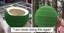 Guy Spends Almost A Year Gluing 42,000 Matches To Make A Giant Sphere, Sets It On Fire | Bored Panda