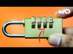How to crack a combination lock in seconds! – NO TOOLS (life hack) – YouTube