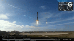 OMFG, those boosters landing back together is the most amazing ballet. SpaceX rocks, Sci-Fi for  ...