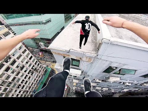 Rooftop POV Escape from Hong Kong security! 🇭🇰 – YouTube