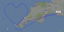 Virgin Atlantic plane takes heart-shape flight path on Valentine’s Day – Business In ...