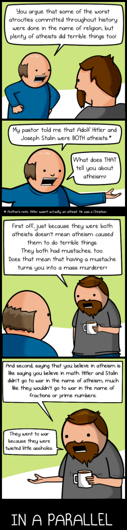 War in the name of atheism – The Oatmeal