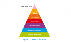 “I just know” replaces systematic reviews at top of evidence pyramid