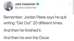 Never give up