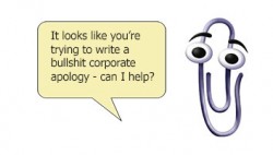 Corporate apology template to be included in all future versions of MS Word