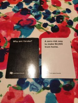 Cards against humanity sums up why so many people are broke