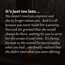 Been guilty of this once, never again.