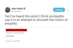 John Cleese nails the definition of “snowflakes”
