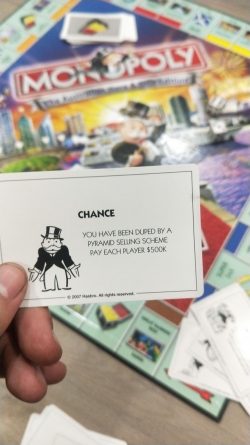 Even the monopoly man knows about MLM