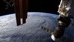 An incredible image of Hurricane Lane taken from the International Space Station the other day