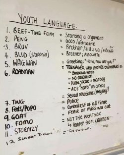 Lancashire Police’s guide to “youth language”