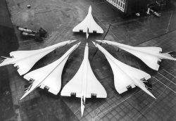 The British Concorde fleet in one picture, 1986