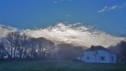 Lovely frosty, sunny morning at home